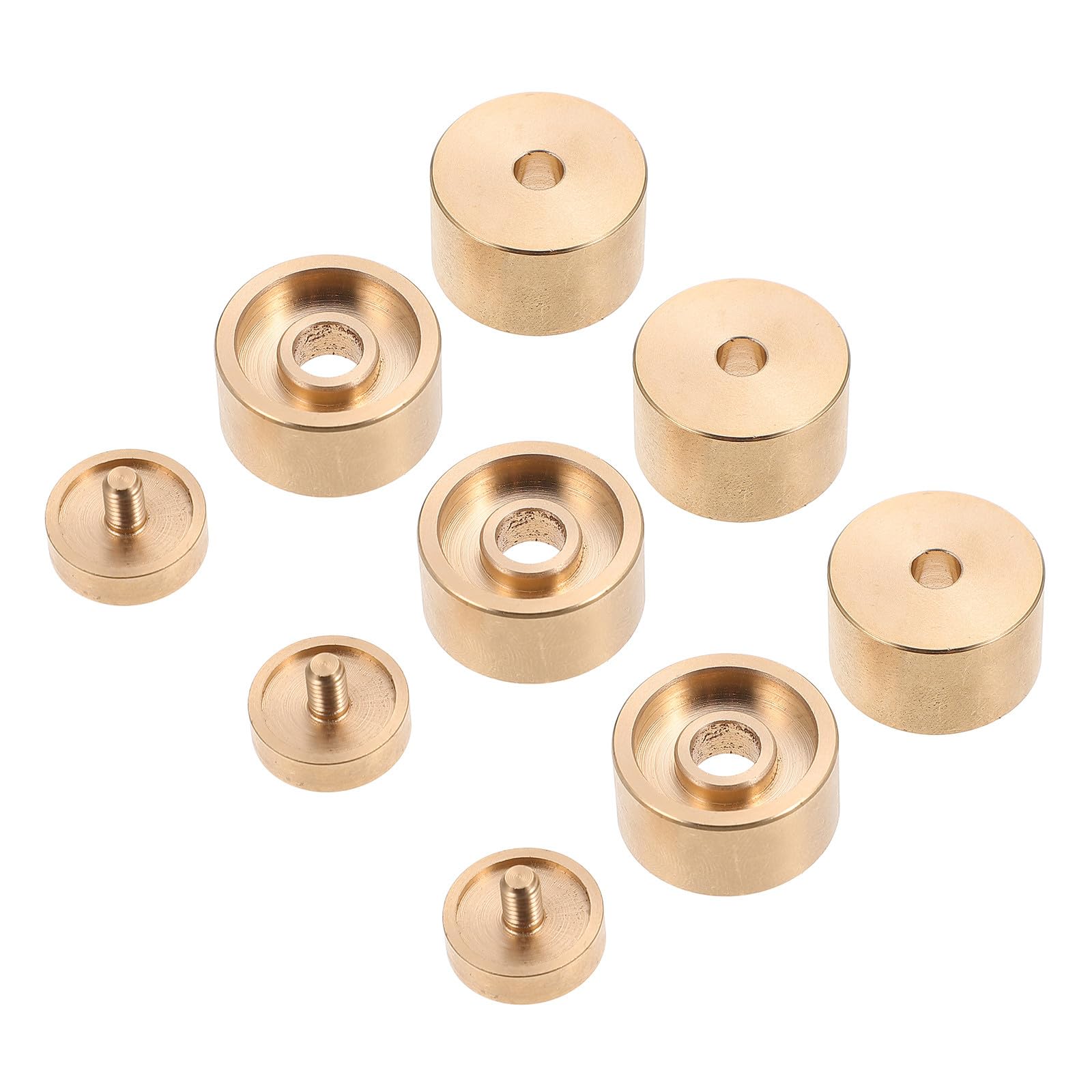 Didiseaon Set Pulsanti per Tromba in Rame Oro, Coperture per Tasti Pratiche e Resistenti che Non Scoloriscono, Accessori Musicali Design Elegante per Strumenti a Fiato