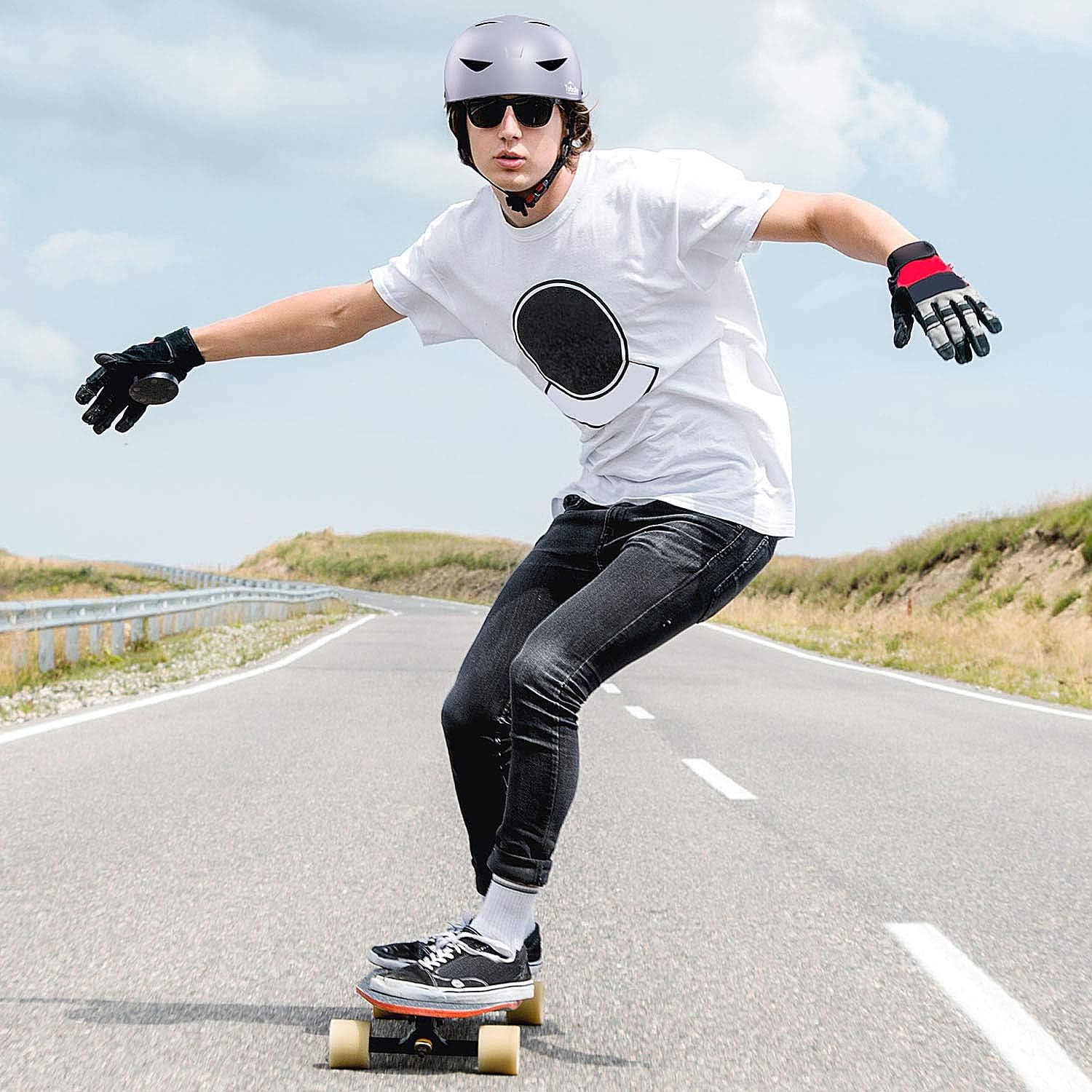 TurboSke Skateboard Helmet, CPSC-Compliant Bike Helmet BMX Helmet Multi-Sport Helmet for Youth Men and Women : Sports & Outdoors