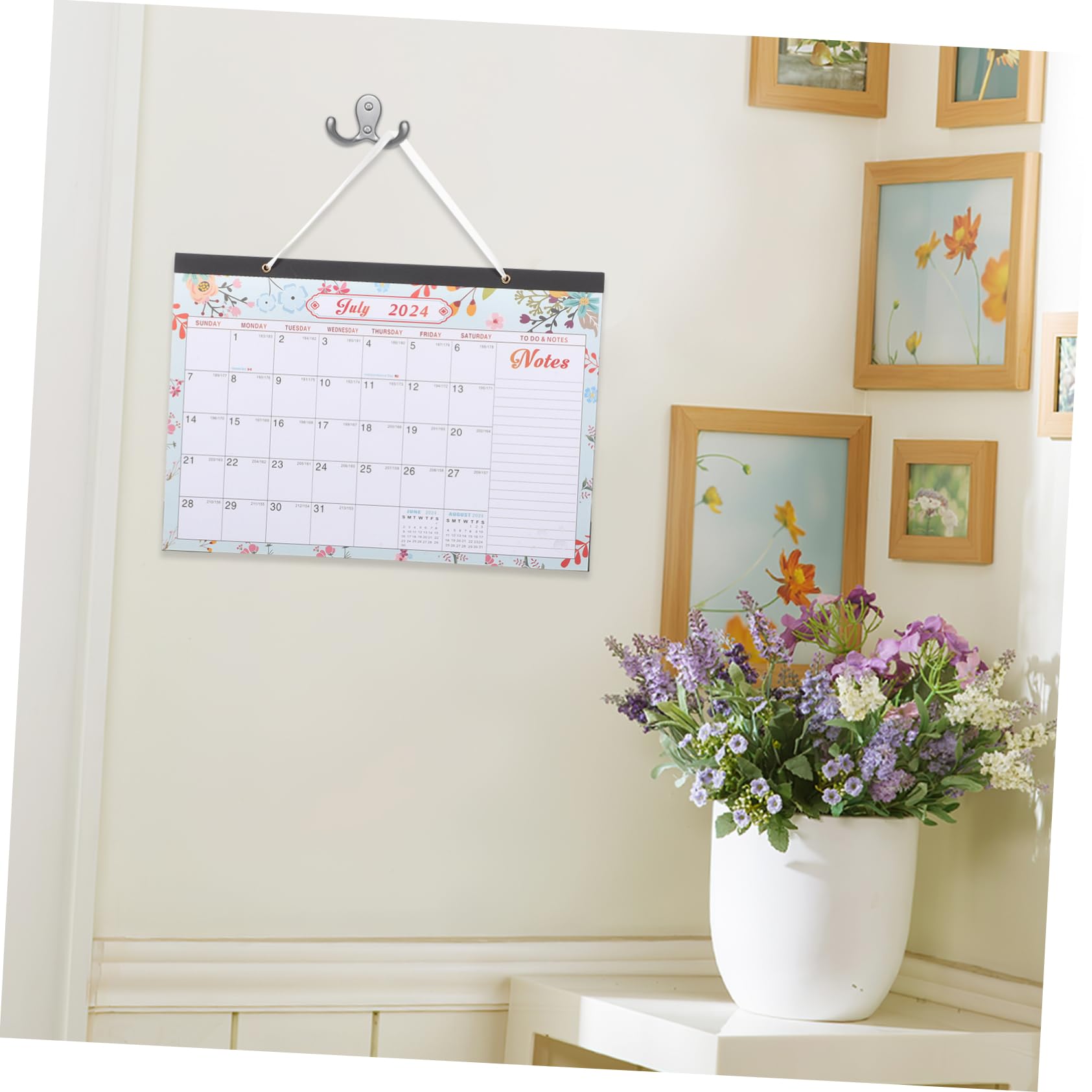 TEHAUX 3piezas Calendario De Pared Familiar Inglés Calendario Mensual Colgante Para Oficina y Hogar Planificador De Actividades Diseño Original y Espacio Para Notas