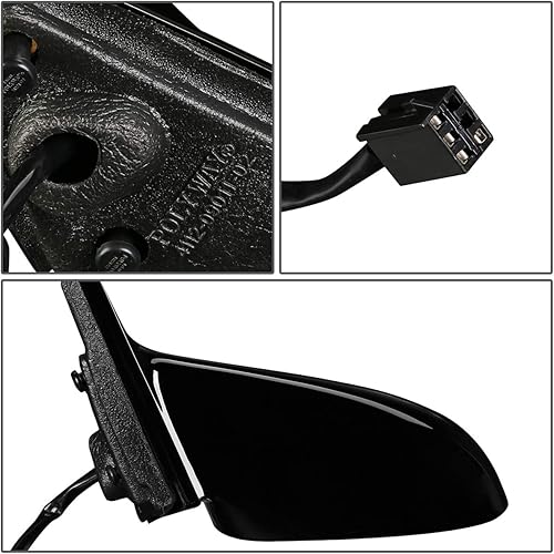 Miniatura 4 de DNA Motoring OEM-MR-CH1320109 Espejo de ajuste accionado Vidrio calentado Controlador izquierdo Espejo lateral plegable Compatible con Concorde LHS