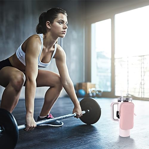 Miniatura 5 de Bolsa para botella de agua para Stanley, accesorios de vaso de gimnasio para mujer, compatible con Stanley Quencher Adventure de 40 onzas e IceFlow