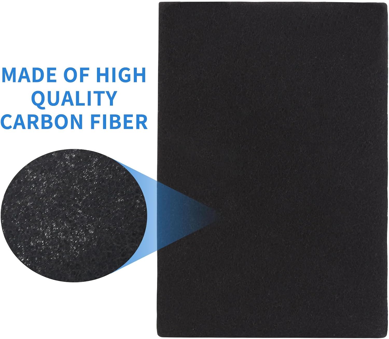 Activated Carbon Filter Sheet 16"x48"x0.2", Cut-to-Fit Multipurpose Activated Carbon Air Filter Sheet for Air purifiers, Air Conditioners, Air Vents, Furnace Filters, etc.