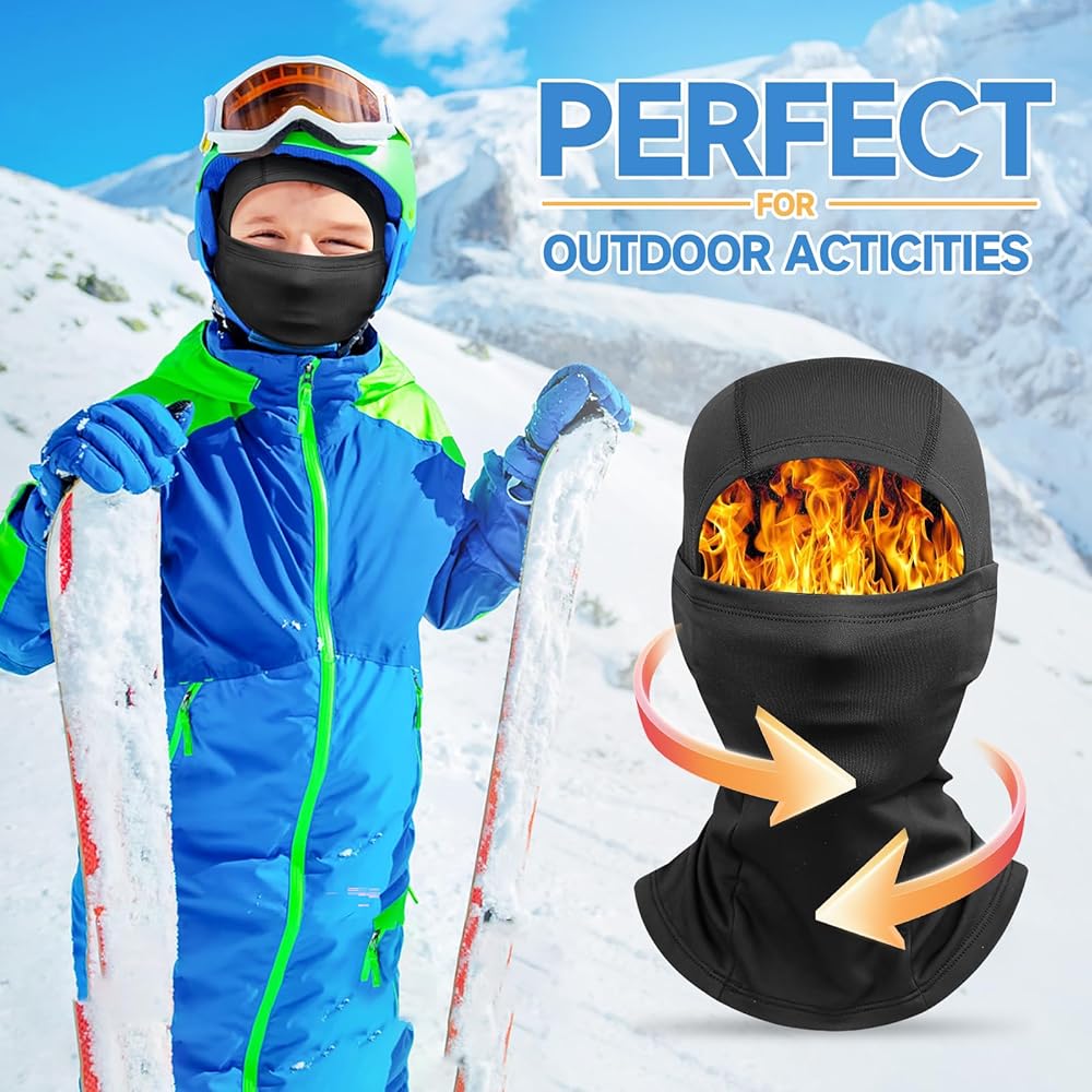 Passamontagna Bambino AYPOW - Pile Termico 3D Animale, Per Sci E Moto, Taglia Unica - Foto 2