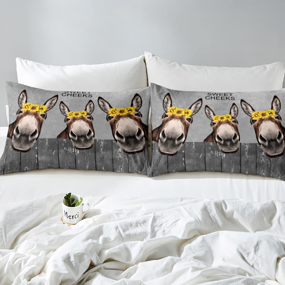Manfei Donkey Duvet Cover Set King Size - Image 4