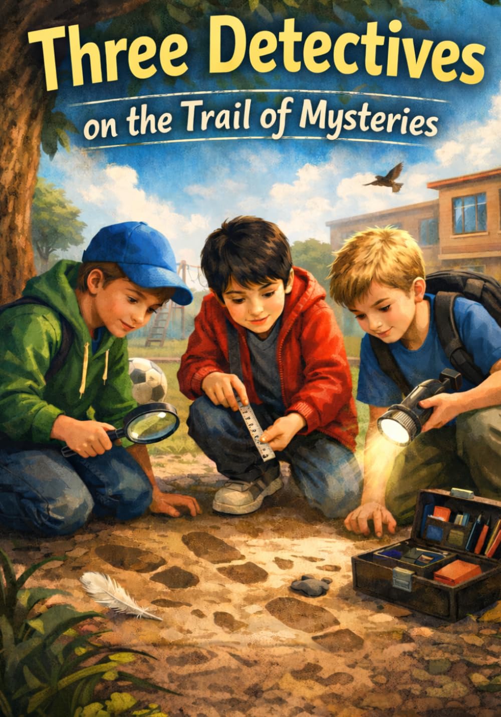 Three Detectives on the Trail of Mysteries: Avonturen verhalen voor kinderen