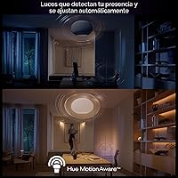 Vista 4 de Philips Hue Bridge Pro, concentrador de luz inteligente, inalámbrico, cifrado avanzado, soporta más de 150 luces y más de 50 accesorios, funciona