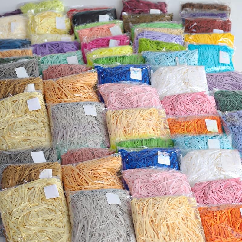 BPABDEITR Papier De Soie Déchiqueté, Cadeau, Coupe Froissée, Multicolore, Paquet De 2 À 8, 100g(Light Yellow,100g*8Pack)