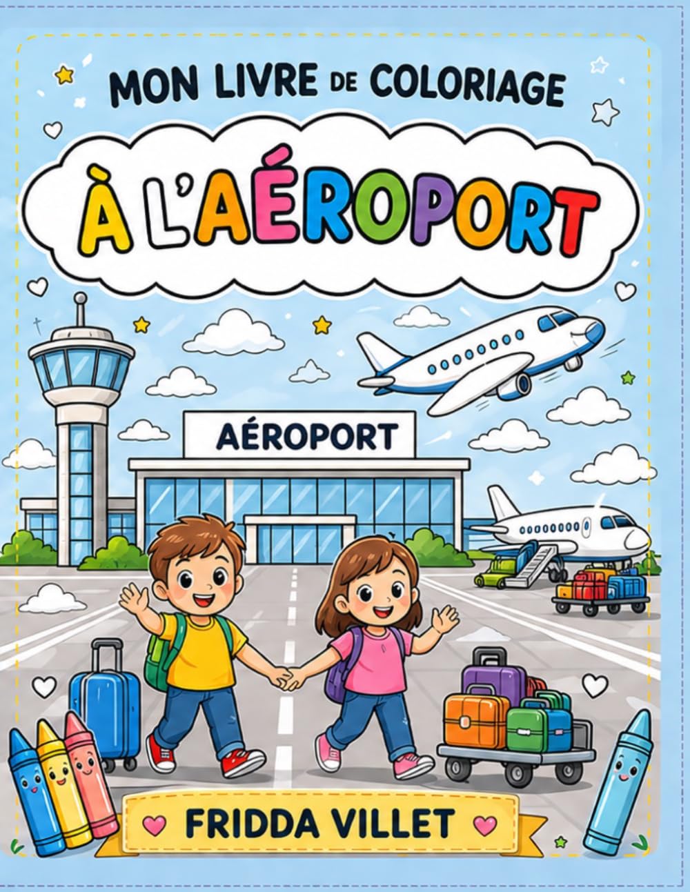 MON LIVRE DE COLORIAGE A L'AEROPORT