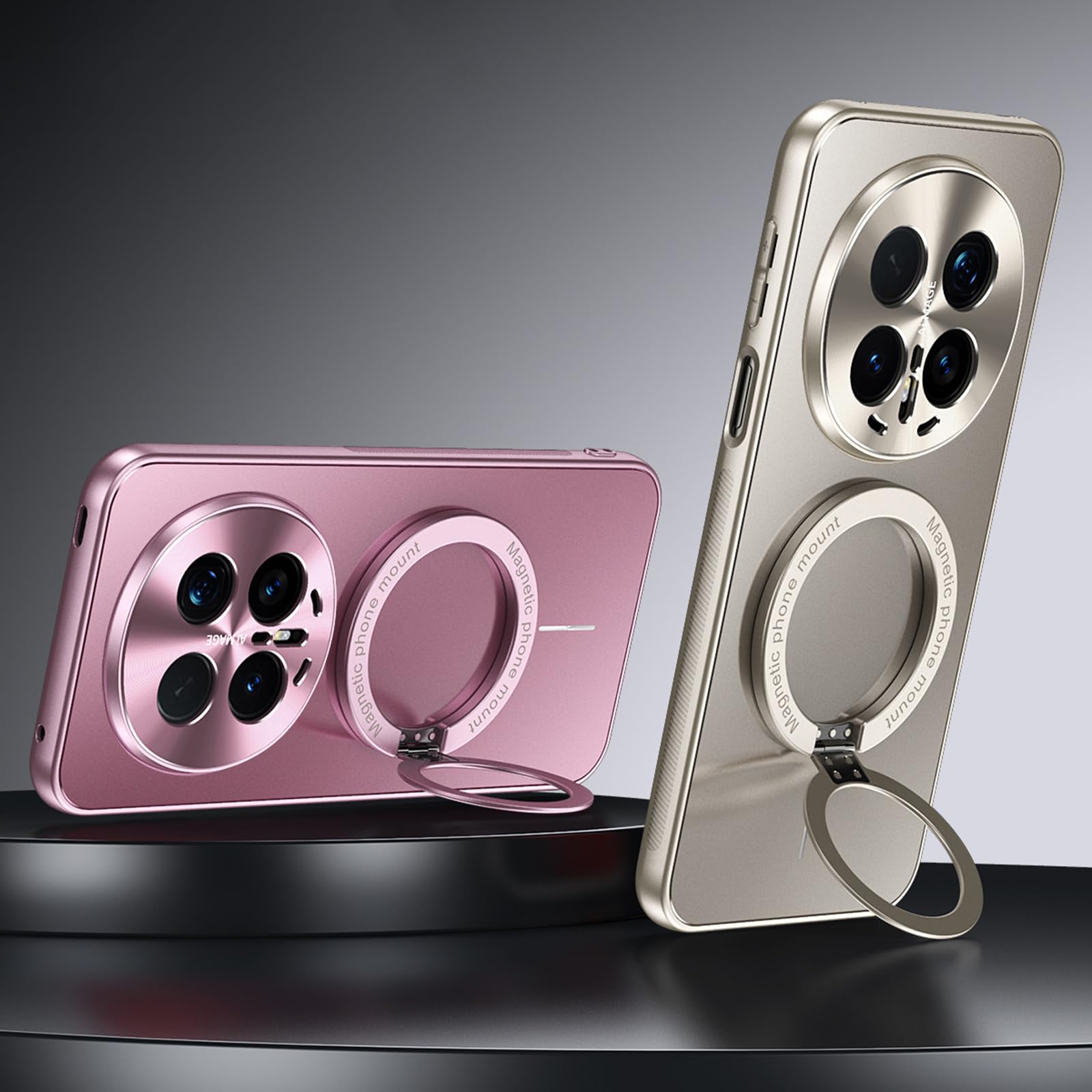 Magnetyczne etui do Honor Magic 8 Pro/8, niewidoczny stojak, smukła podpórka, etui na telefon, pełna ochrona obiektywów, odporne na wstrząsy, antypoślizgowa powłoka, niebieskie, 8Pro