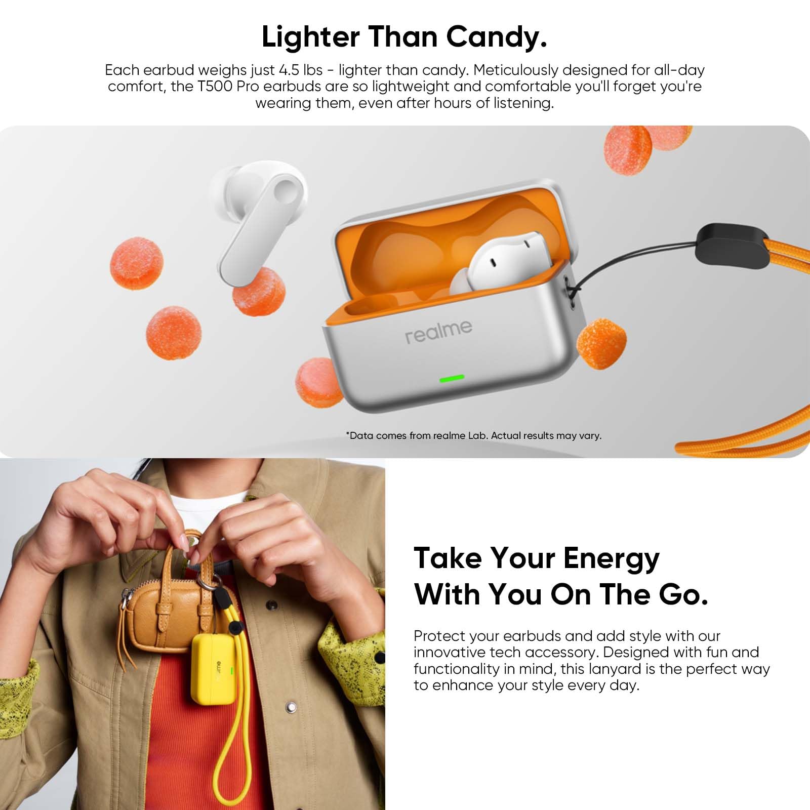 realme Buds T500 Pro Écouteurs Bluetooth sans Fil Intra-Auriculaires avec ANC 50dB, 56h d'autonomie, Son Hi-Res, Bluetooth 6.1, IP55, 6 micros, Connexion Multi-appareils (3 appareils) – Noir