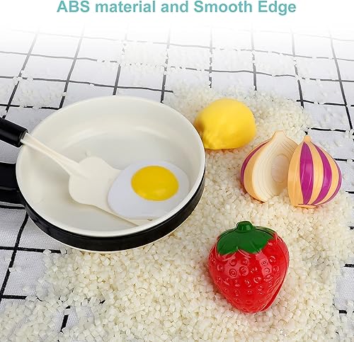 Miniatura 8 de Juego de 46 accesorios de cocina para niños juego de cocina con placa de inducción suministros de cocina a presión juego de cocina para niños con