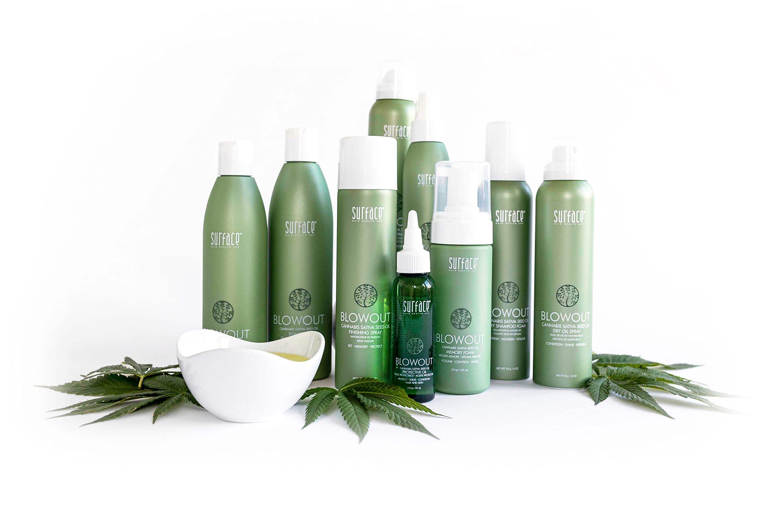 SURFACE Hair - Blowout Memory Foam Hair Mousse for Men and Women, 5 fl oz - Lightweight Volume Mousses and Hair Protectant with Babassu Oil - Premium Blowout Products for Hair