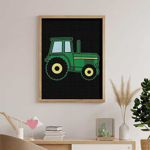 Miniatura 5 de Kit de pintura de diamante de tractor agrícola, imágenes de diamantes de imitación de diamantes de imitación personalizadas, manualidades para