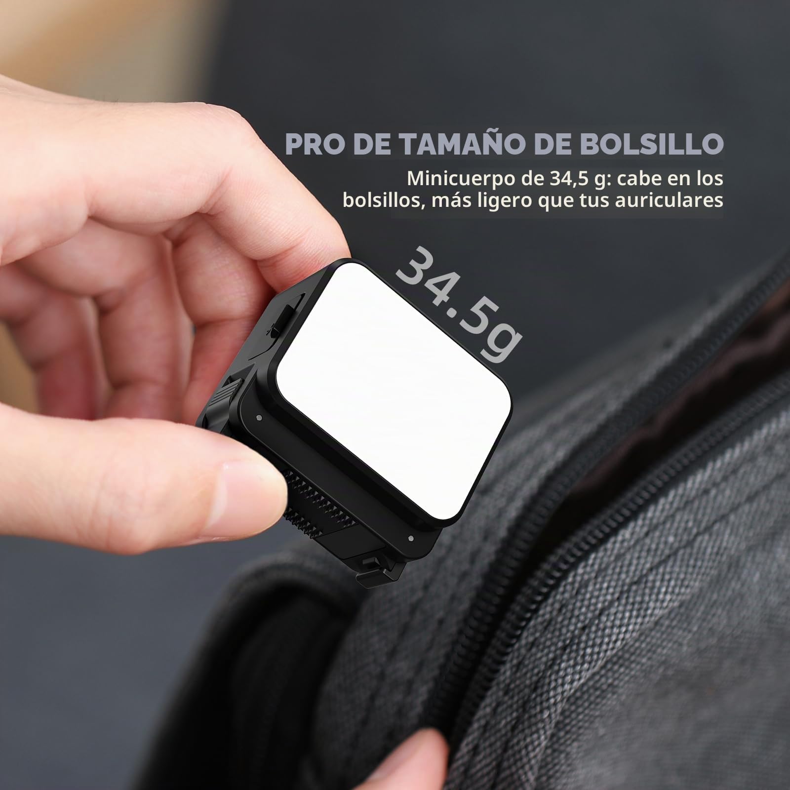 Mini luz para cámara de acción DJI, iluminación de 3 rellenos, zapata fría y caliente, accesorio de luz LED para DJI OSMO Pocket 3 Action 5 Pro 4 3, para accesorios GoPro