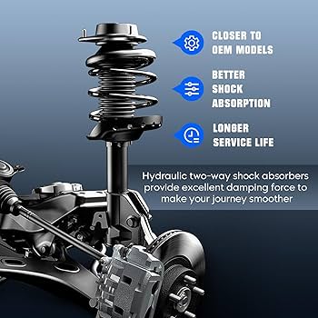 Front Complete Coil Spring Strut Shock Absorber Compatible