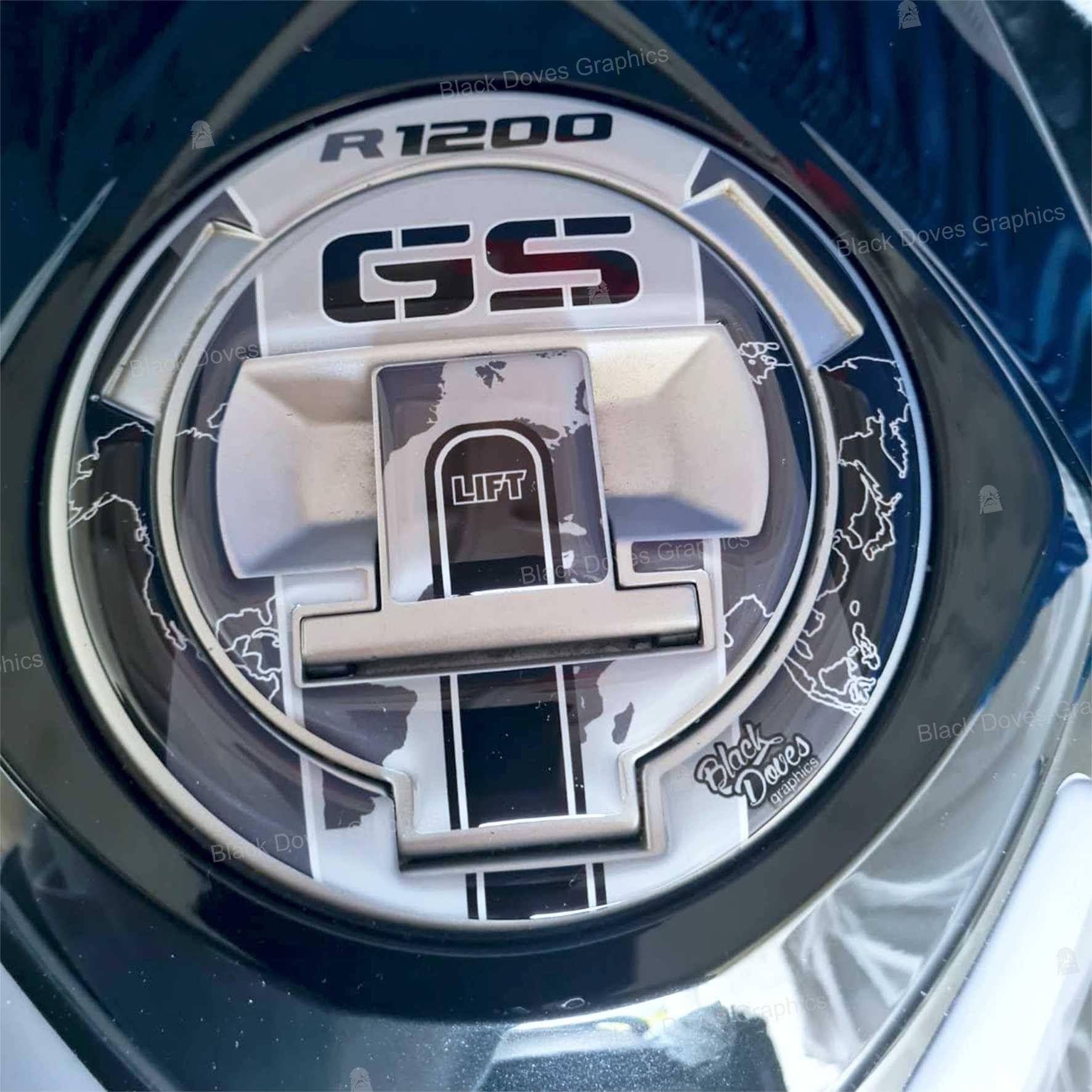 Bouchon réservoir pour BMW R1200GS protégez la peinture des rayures de clés avec ce 3D