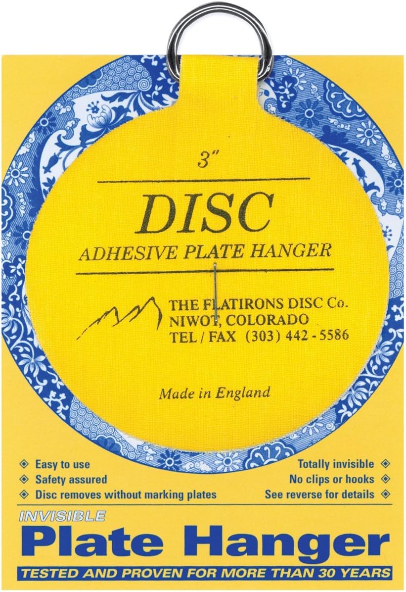 Flatiron Disc Adhesive Plate Hangers, 3-inch