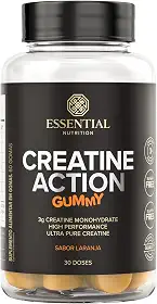 Creatina Creatine Action Gummy sabor Laranja - Essential Nutrition
