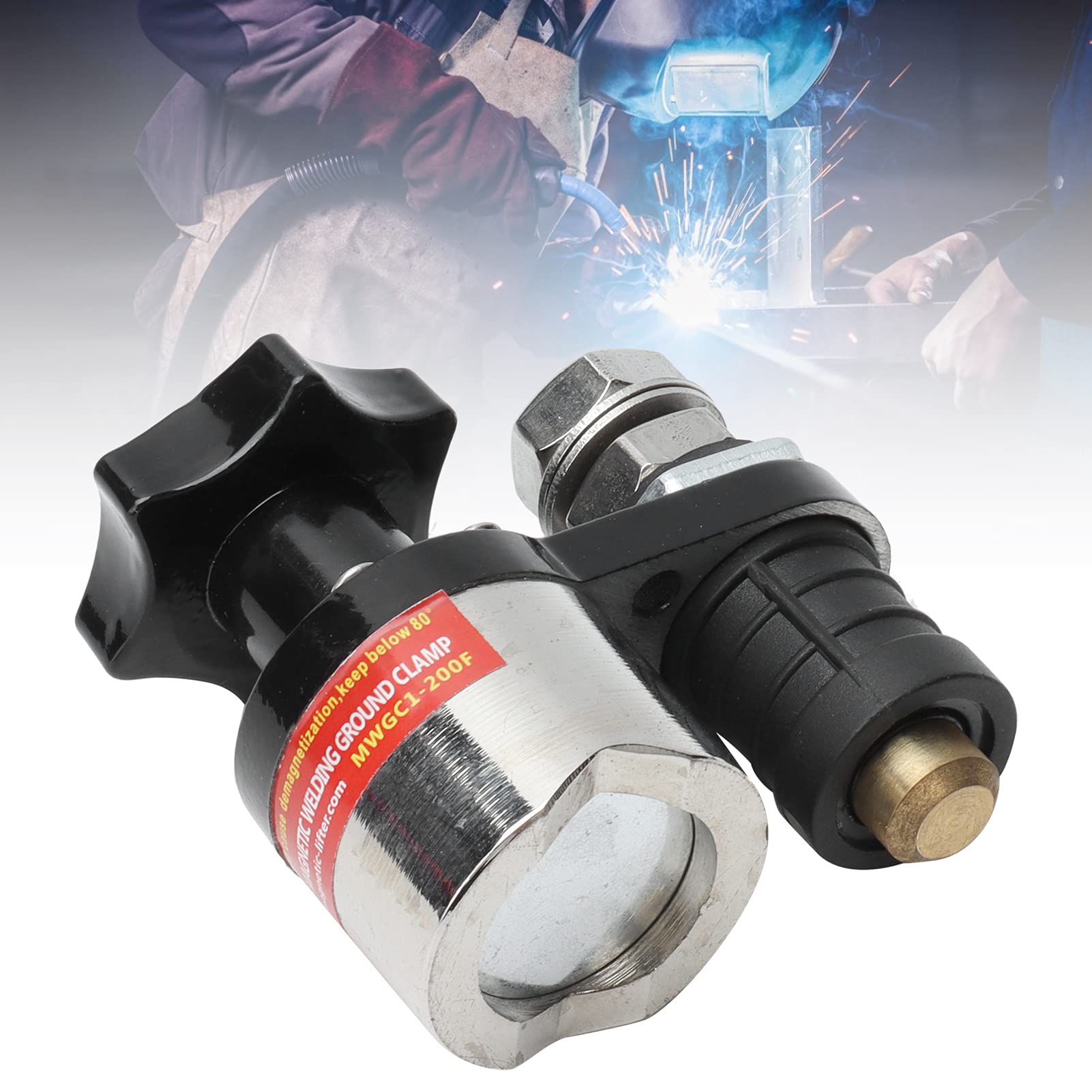 Supporto per Saldatura Supporto per Terra Abrazadera Magnetico + Morsetto per Saldatura in Rame Morsetto per Saldatura Magnetico On Off Commutabile Holderounding (MWGC1-200F)
