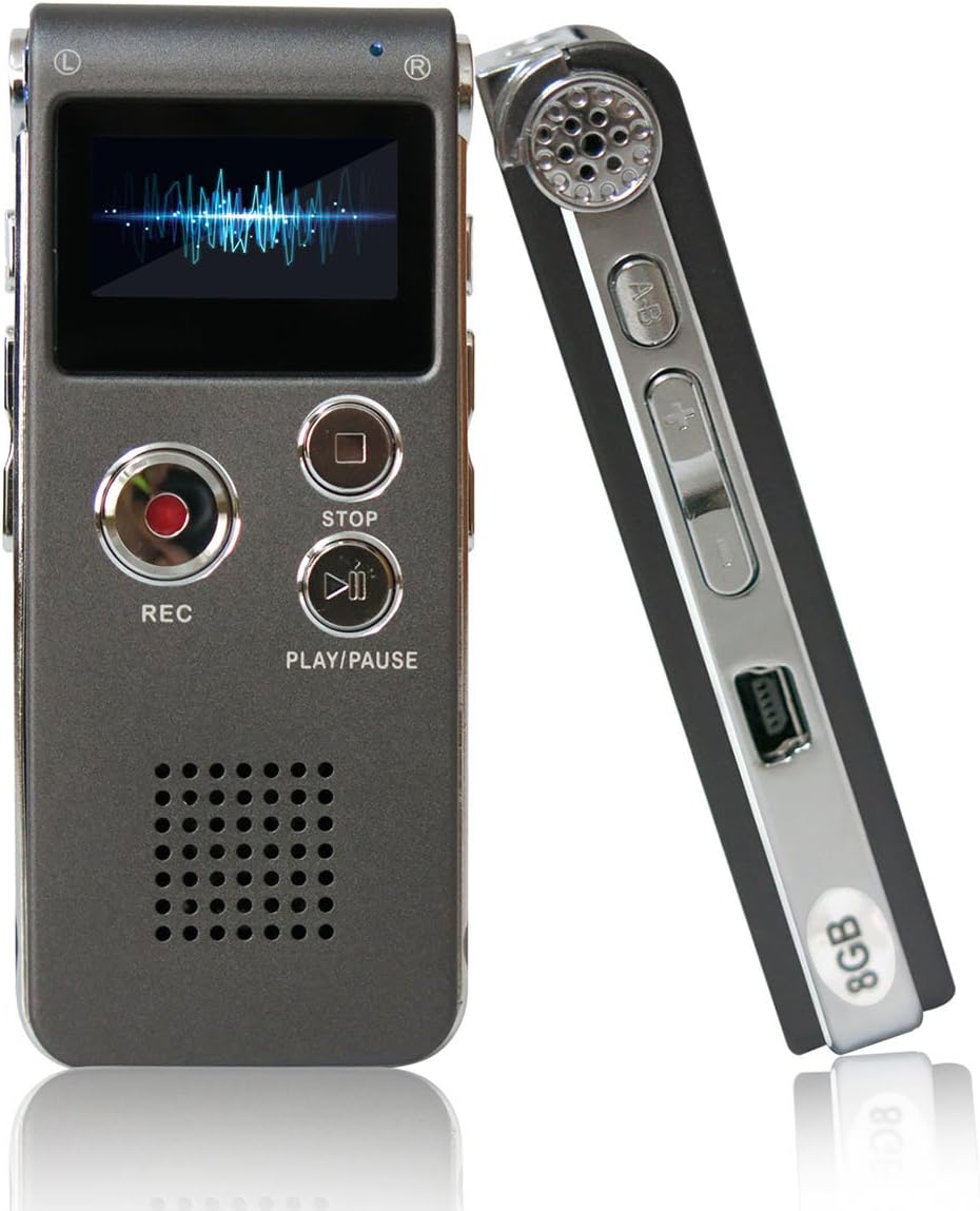 ROCSUN Voice Recorder/Digital Audio Voice Recorder / 8GB (Gray-2)