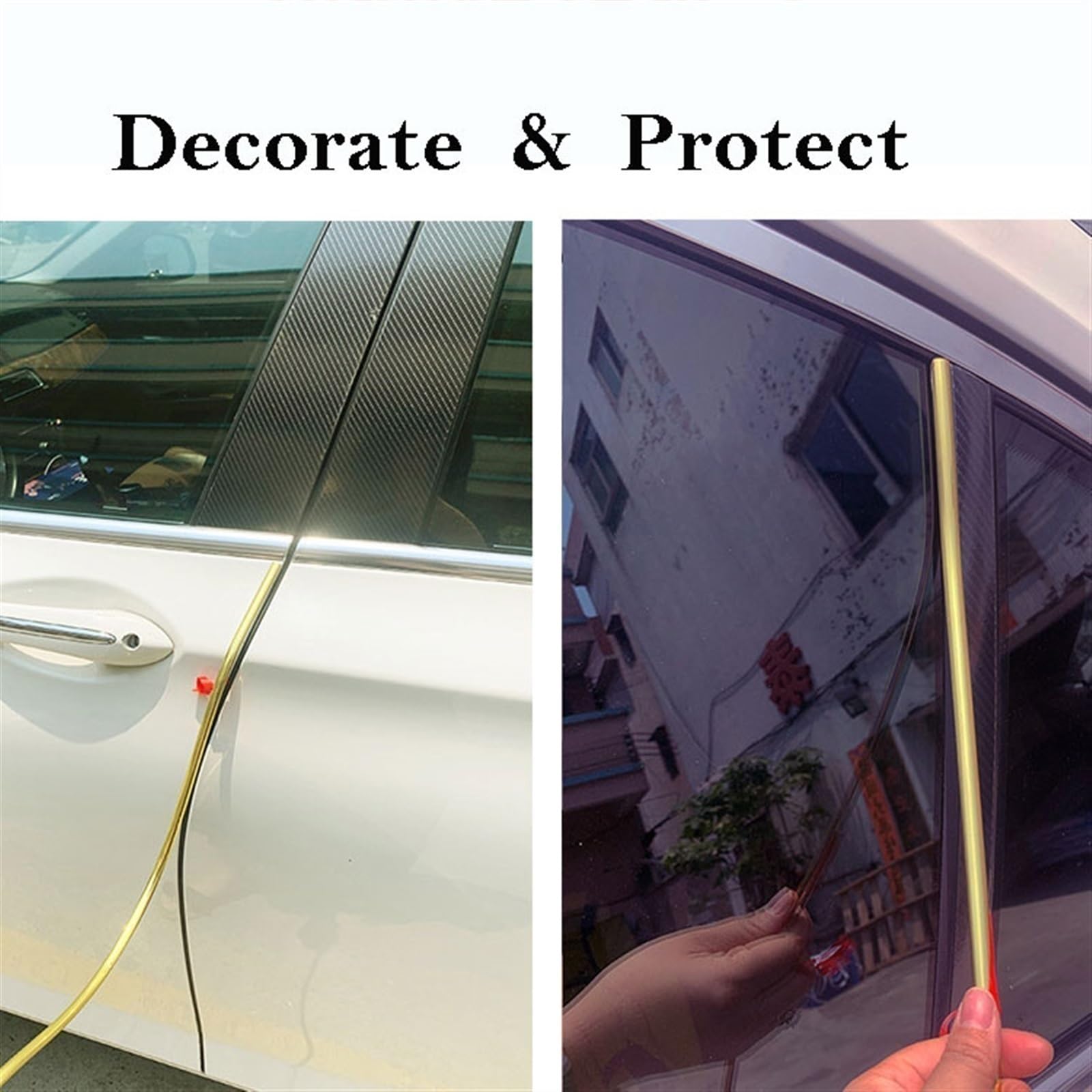 Automotive Trim Adhesive Aazon.co: 39Ft Autootive Chroe Tri Strip Line, 1/4" Wide Scratch-Proof Car Body Side Car Trim