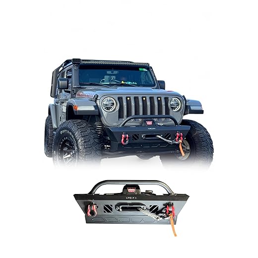 RCR4WD Premium Winch-Ready Steel Bumper