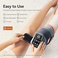 Vista 7 de Cordless Knee Massager with Heat Vibration for Pain Relief, MAXwarm 4.0[2026 Upgraded] - Electric Heated Knee Brace with 5 Heat Levels and 3 Massage