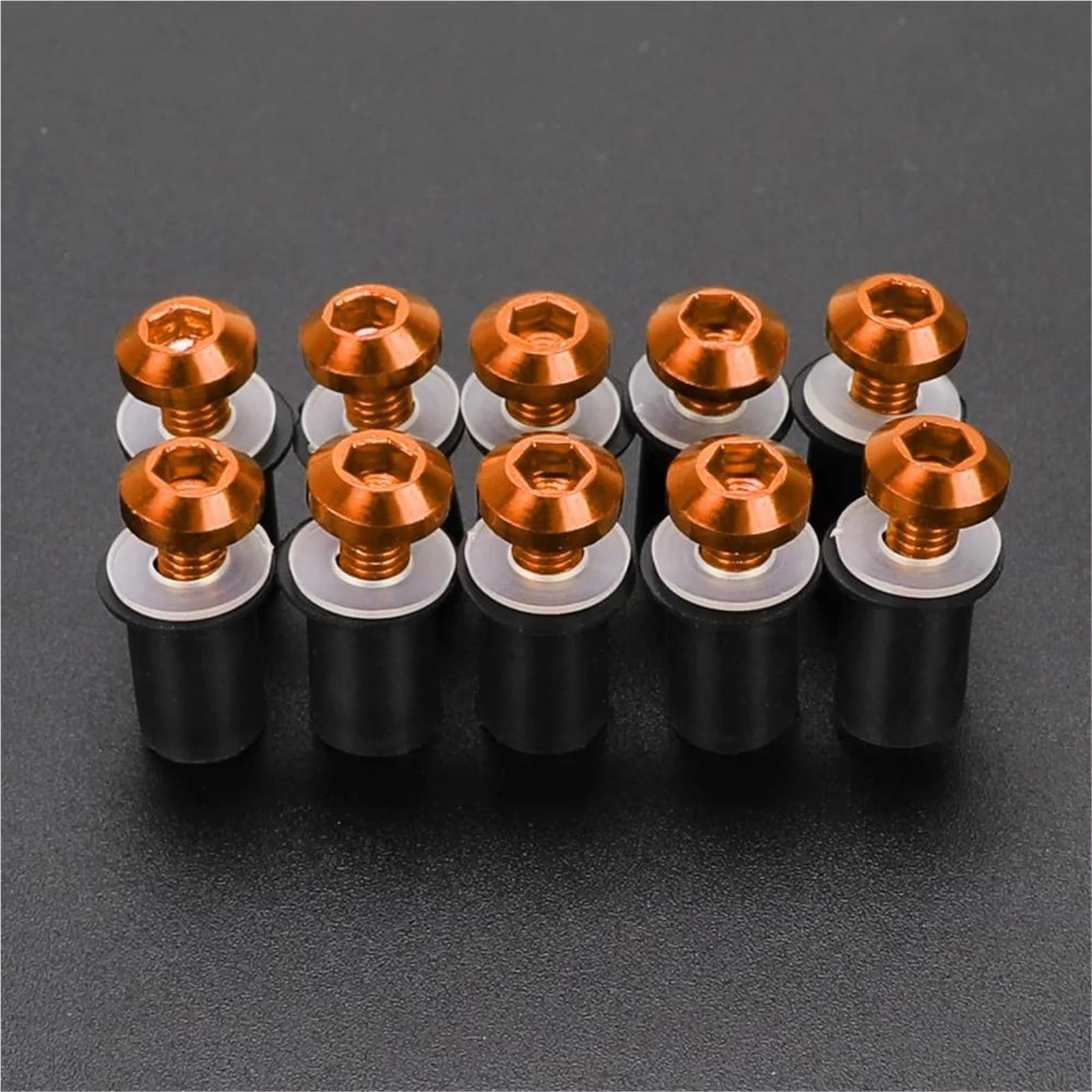 Schraubens Clips Motorrad-Windschutzscheibenschrauben-Set Für XT660Z XT 660Z 660 Z Super Tenere, 10 Stück, 5 Mm Motorrad Schrauben Muttern Satz