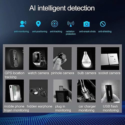 Miniatura 5 de Detector anti espía Detector de errores Detectores de cámara oculta Detector GPS Detector de dispositivo de escáner de señal RF para GPS Tracker