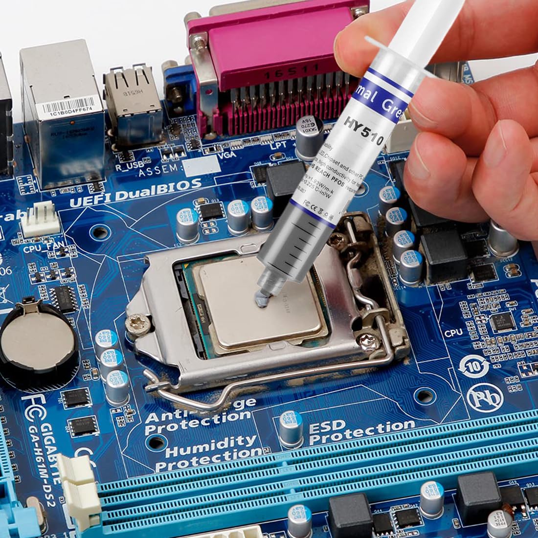 4 Pezzi HY-510 Wärmeleitpaste für Kühler, Pasta Termica Compound per Raffreddatori, Kühlkörperpaste Grafikkarte CPU Wärmeleitpaste CPU Wärmeleitpaste PC kühlpaste Leitpaste Thermal Paste