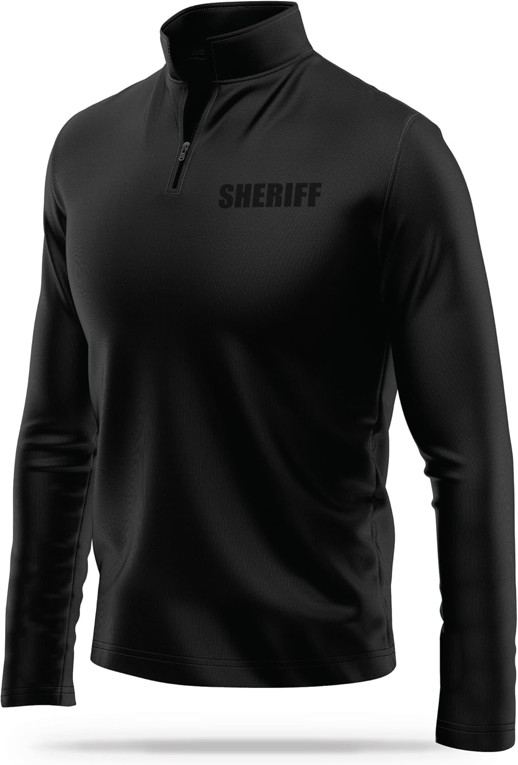 Sheriff Utility Quarter-Zip - USA Patriotic Pullover - 100% Polyester for Odor Free & Moisture-Wicking Comfort.