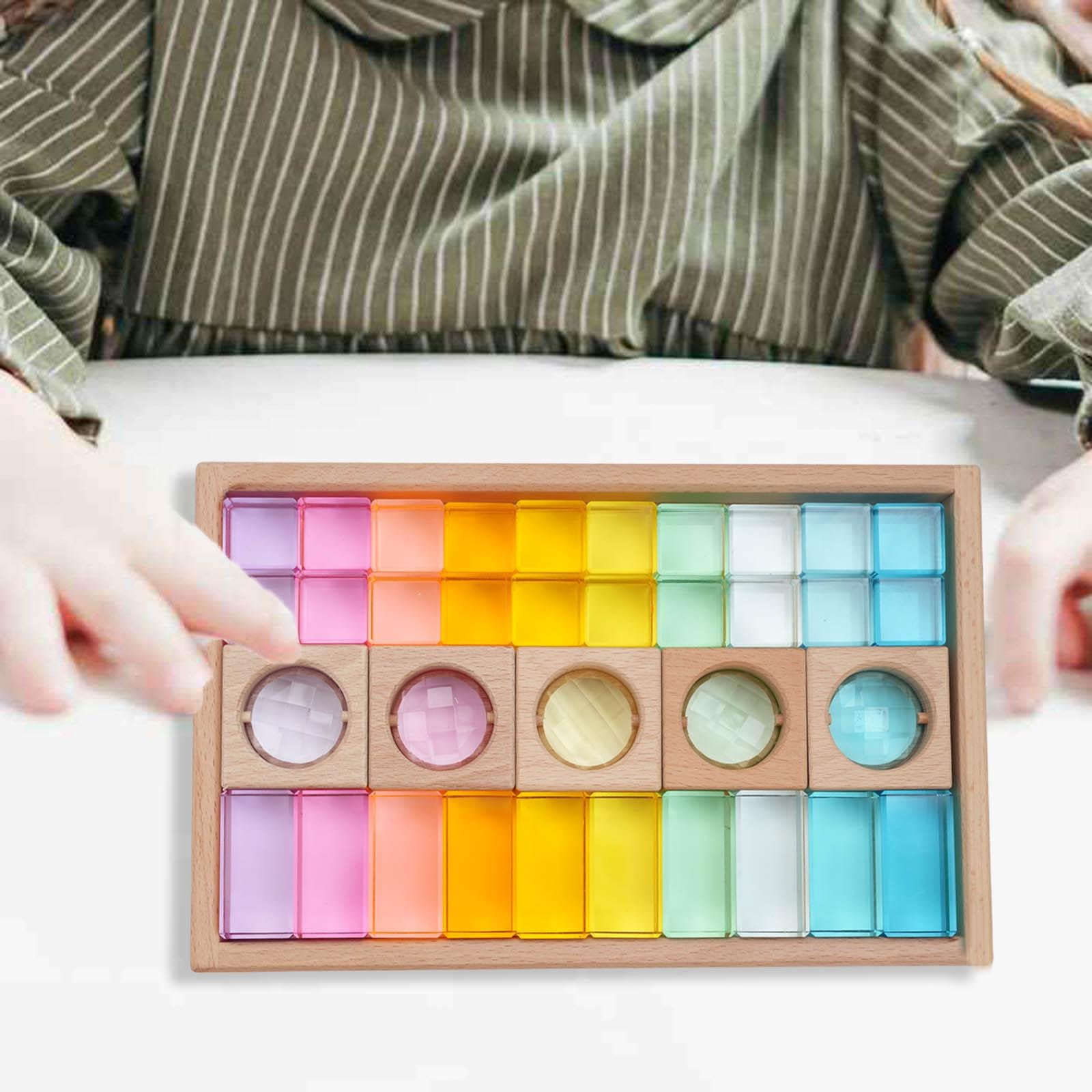 Würfelset Aus Glatten Acrylwürfeln für Jungen, Mädchen Und Kleinkinder – Ideales Geburtstagsgeschenk