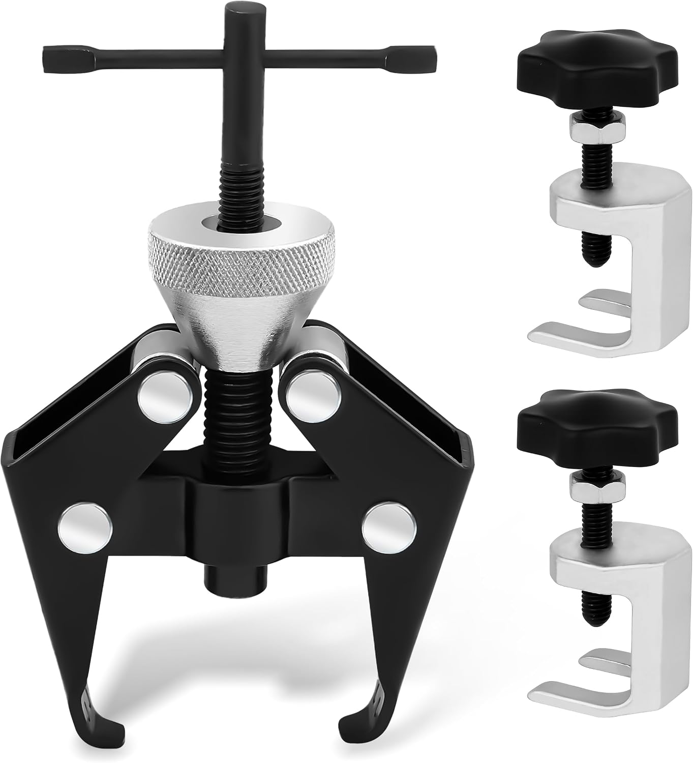 Windshield Removal Tool Set, 3 Pcs Universal Heavy Duty Wiper Arm Puller, Labor-Saving and Deformation-Resistant, with Anti-Slip Knob, Adjustable Jaw, and Precision Thread, for Most Car Truck SUV RV