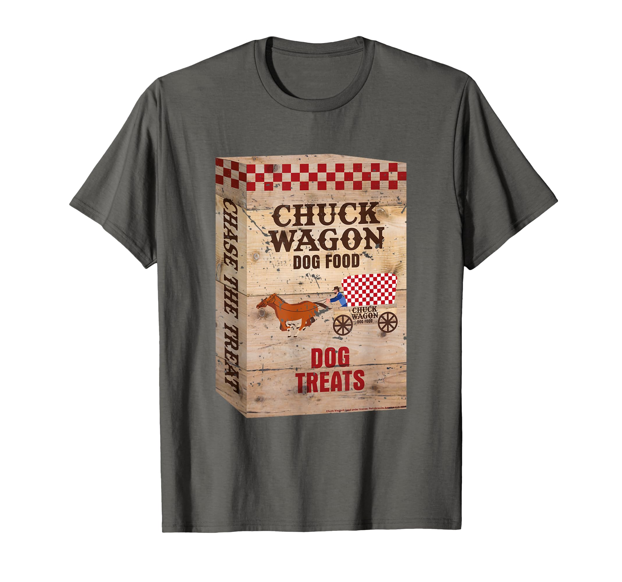 Chuck Wagon Dog Treats Chase The Treat Retro T-Shirt