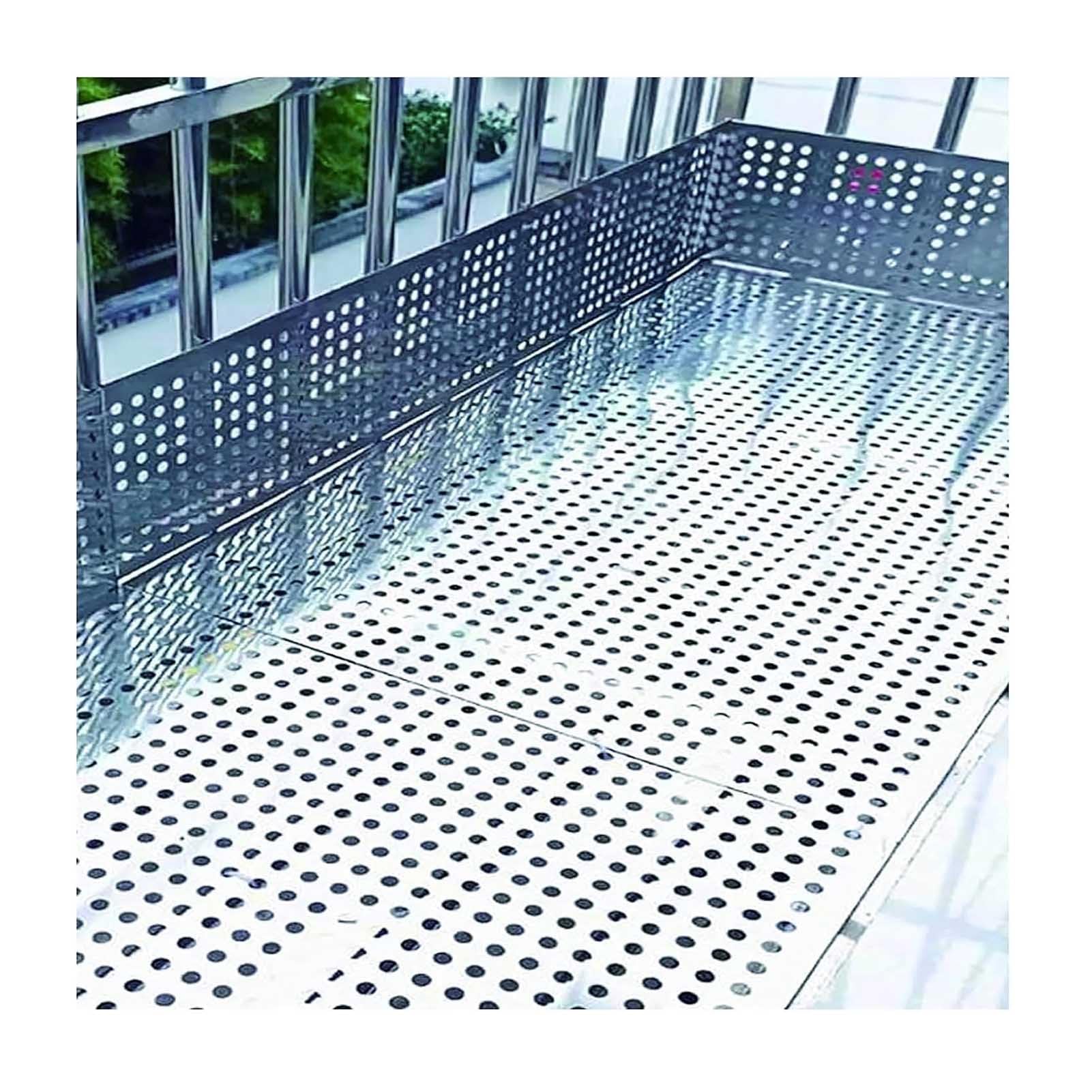 Lamiera Forata Acciaio Inox 304 Ventilazione Filtro(420X70CM/165.35X27.56IN)