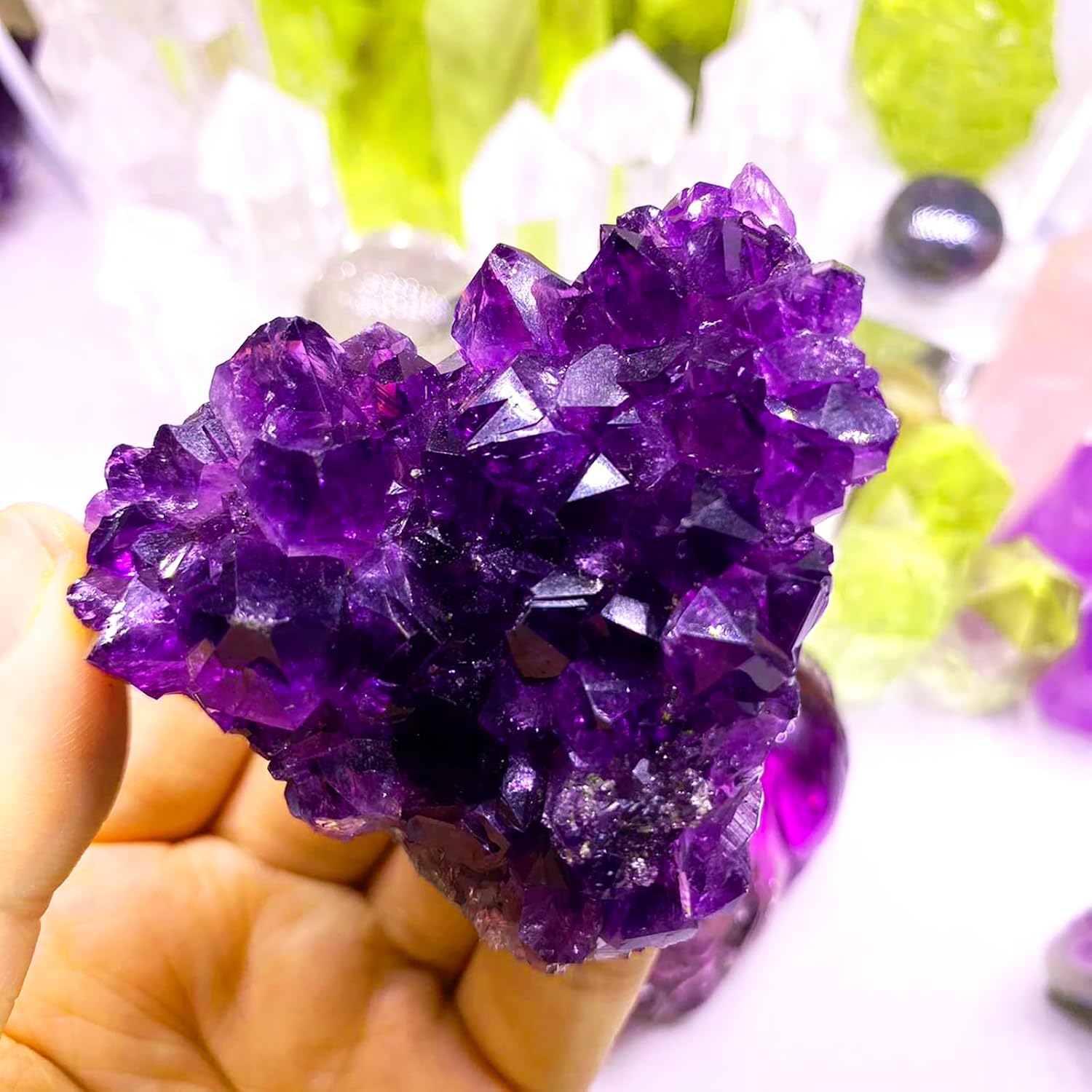 ✳️✨極上美紫ハイパワー✨最強浄化や魔除にも✨アメジスト クラスター 天然石 原石 ✳️✨極上美紫ハイパワー✨最強浄化や魔除にも✨アメジスト