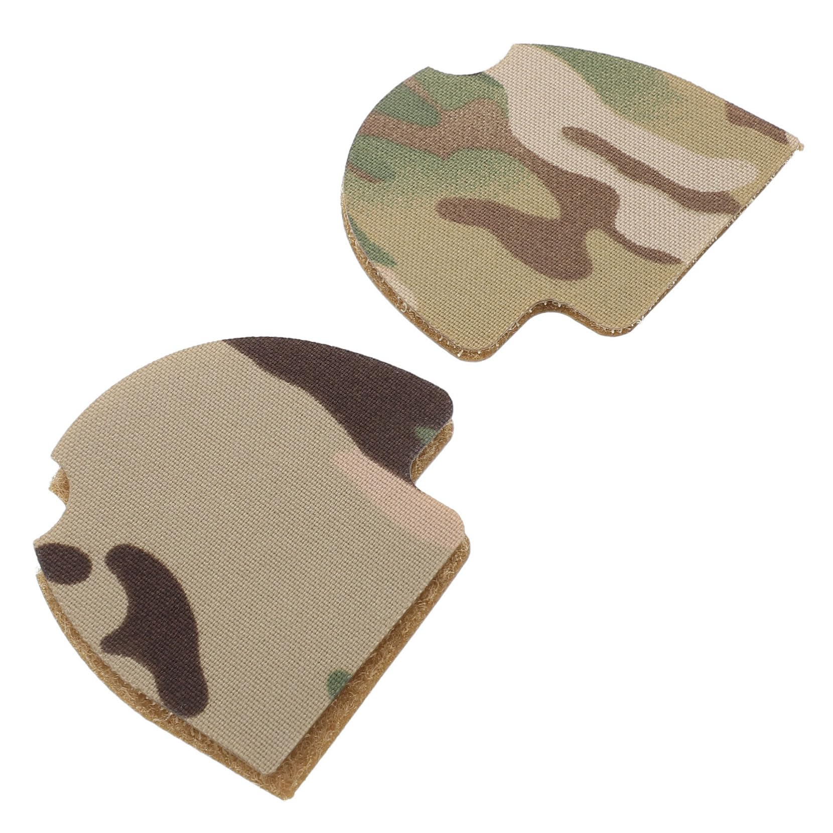 VINTORKY 1Pair Camouflage Earmuff Cover Self Adhesive Camo Sticker for Comtac Headsets Durable and Concealed Design for Outdoor Survival Hunting and Camping Gear Protection