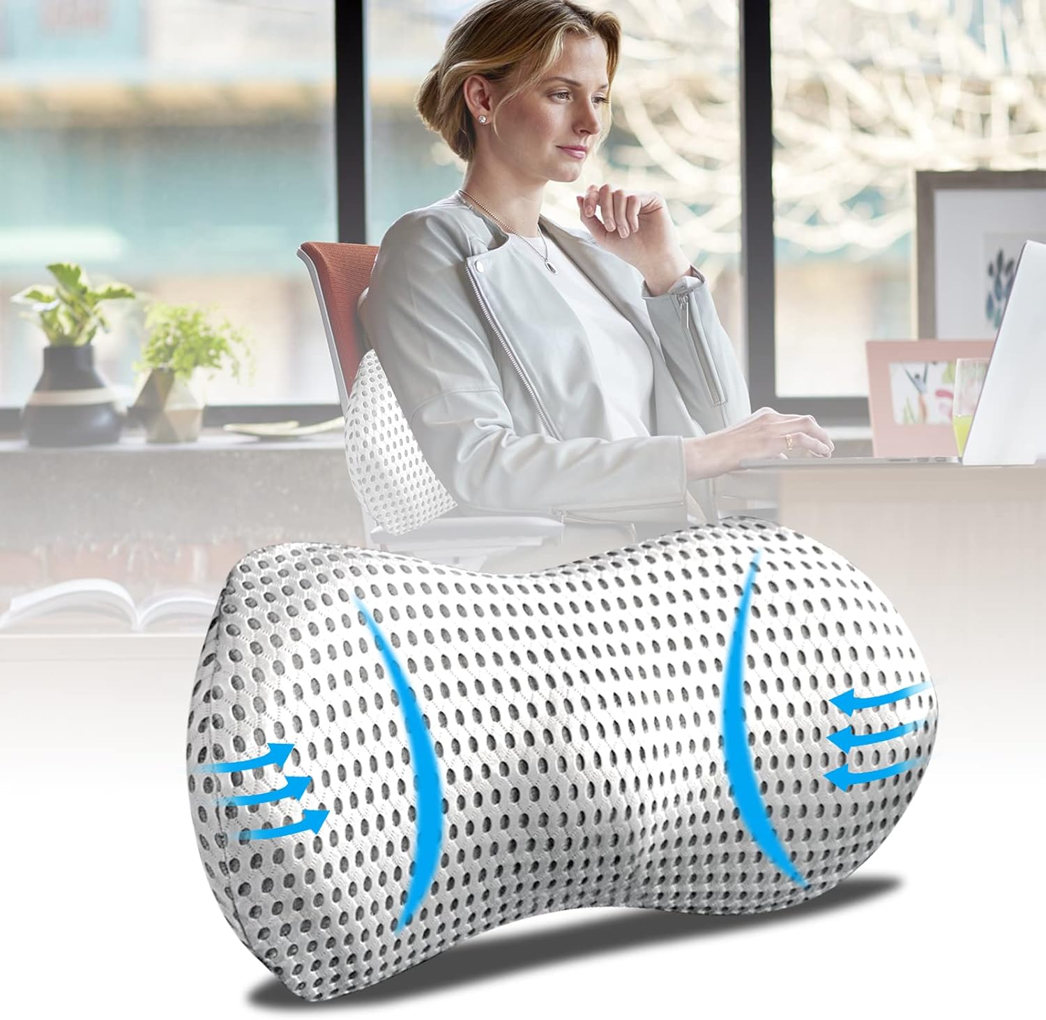 TTKXT Lumbar Support Pillow for Office Chairs, Lumbar