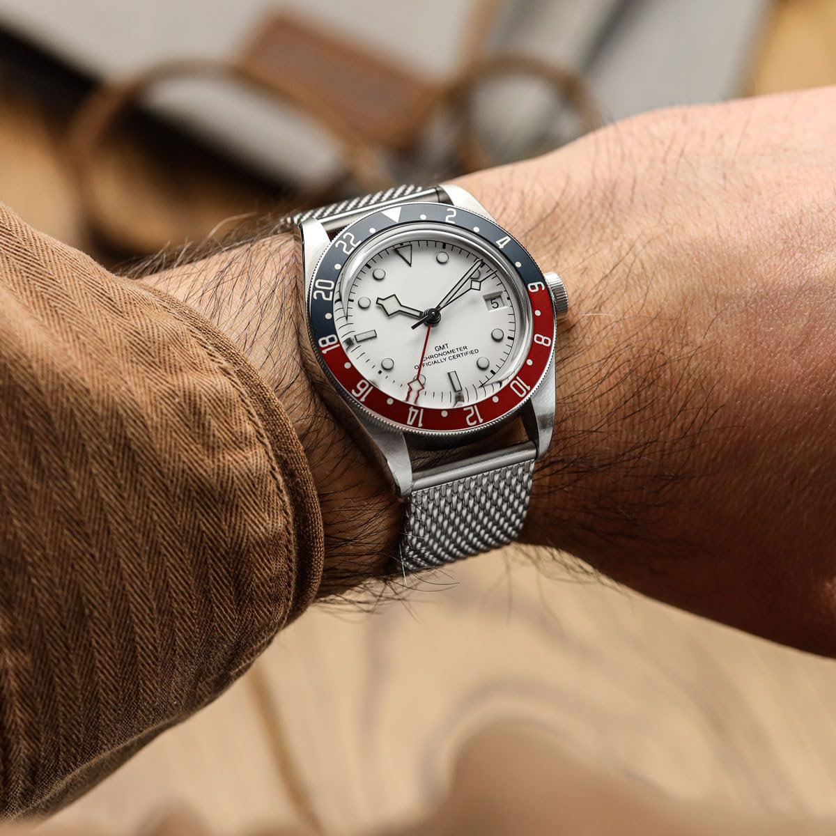 WatchGecko Correa de reloj de malla clásica, acabado pulido o satinado, 18-22 mm, correa de repuesto de acero inoxidable para hombre, barras de resorte de liberación rápida para cambios fáciles
