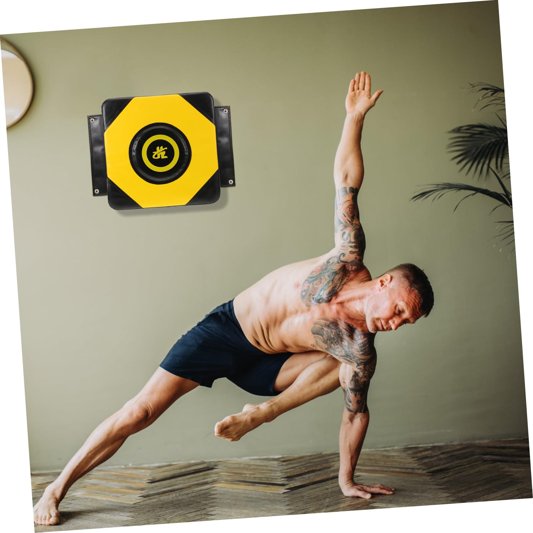 Hemobllo Boxe Murale de Boxe Fixe Mur pour Entraînement de Kicks de Frappe Murale Équipement Entraînement