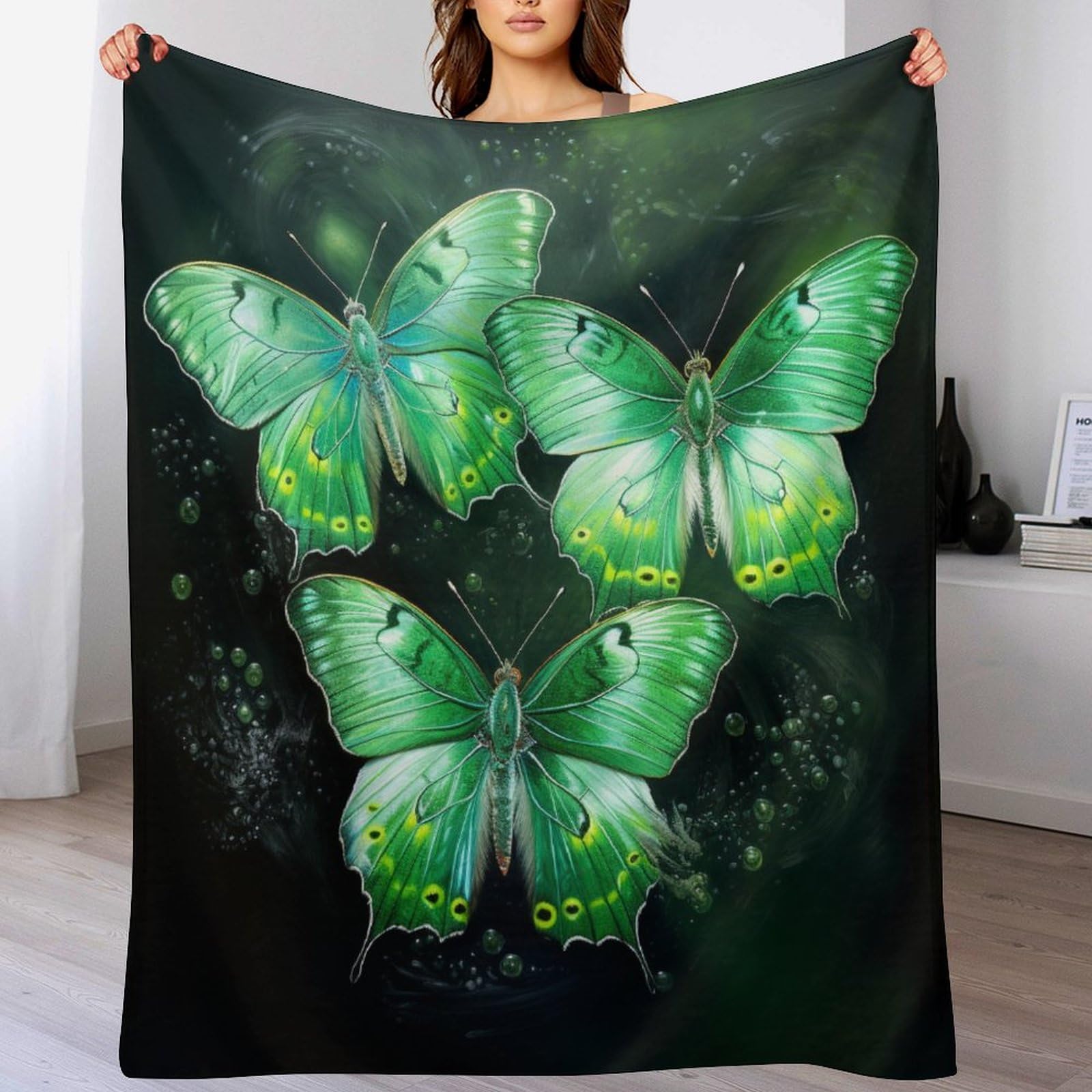 Couverture flannel papillon très doux pour créer une ambiance chaleureuse et réconfortante