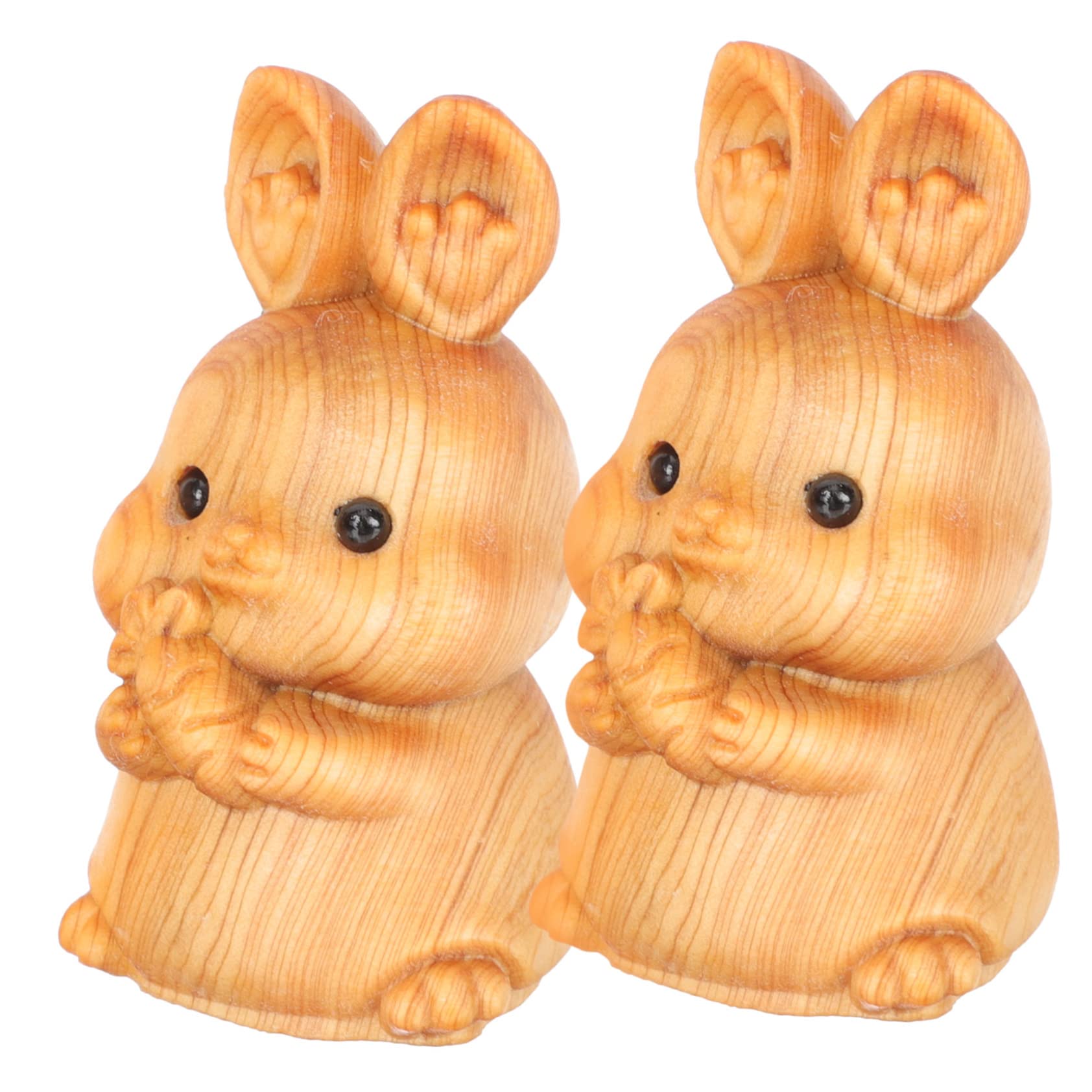 PRETYZOOM 3 Sätze Kaninchen Aus Holz Hasen Osterhasen Geschenkidee Ostern Ostegeschenke 0stergeschenke Hängematte Figuren Hasenfigur Osterhase Aus Holz Hölzern 2 Stück * 3