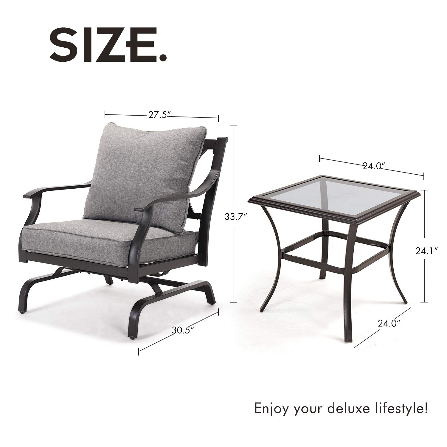 Grand Patio Metal Rocking Chairs Patio Chairs Bistro Sets Indoor