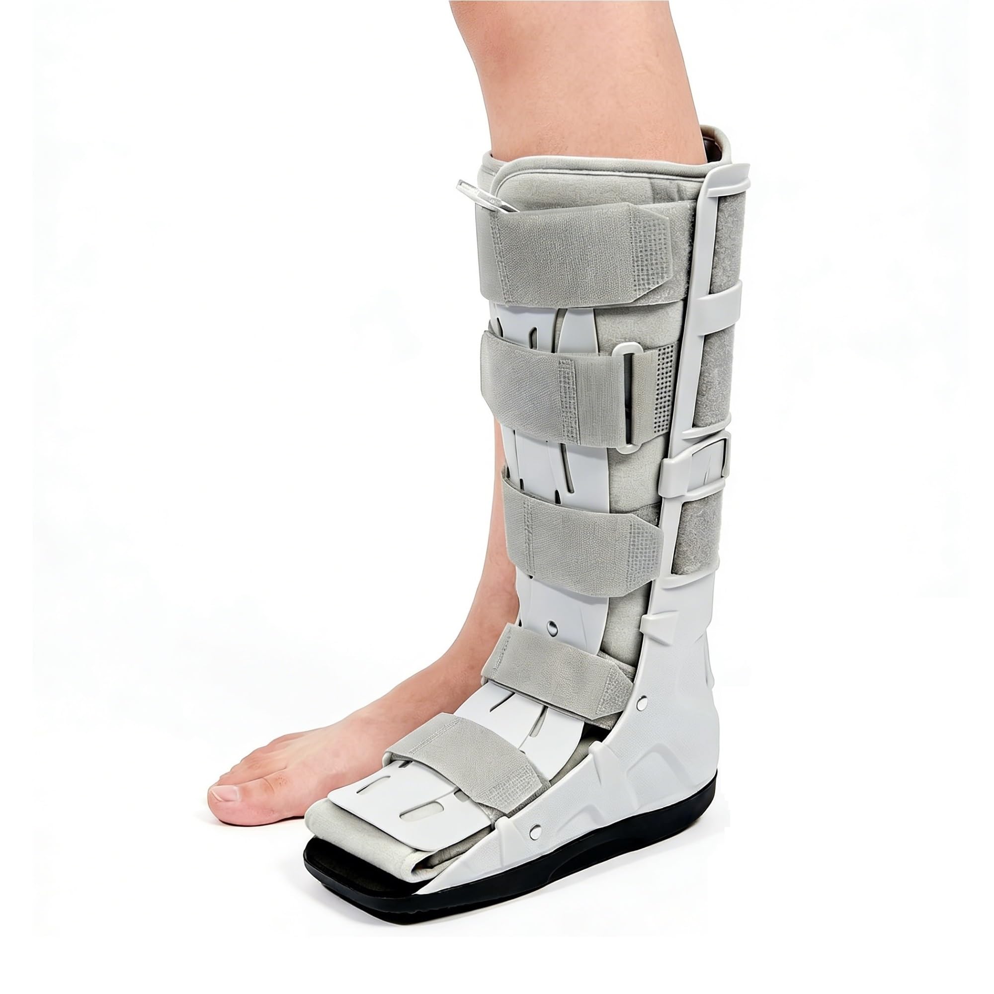 Bota de Marcha Neumática para Tendón de Aquiles Férula de Soporte para Pie y Tobillo con Suela Balancín Antideslizante Bota Ortopédica Ligera para Recuperación de Fractura de Metatarso(XL)