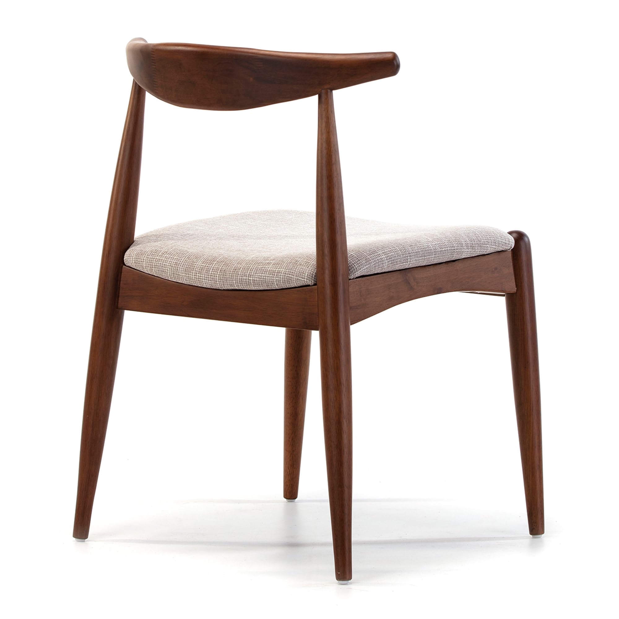 HOMN LIVING Ensemble Table à Manger Carrée 80x80 cm et 4 Chaises Corzo Noyer