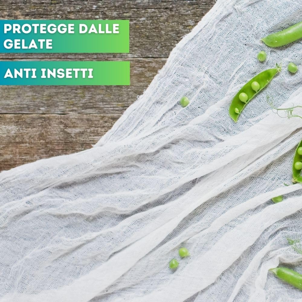 Velo Protettivo Per Piante In Tessuto Non Tessuto 2.5x3m – Antigelo, Antiuccello, Traspirante E Resistente Ai Raggi UV - 3