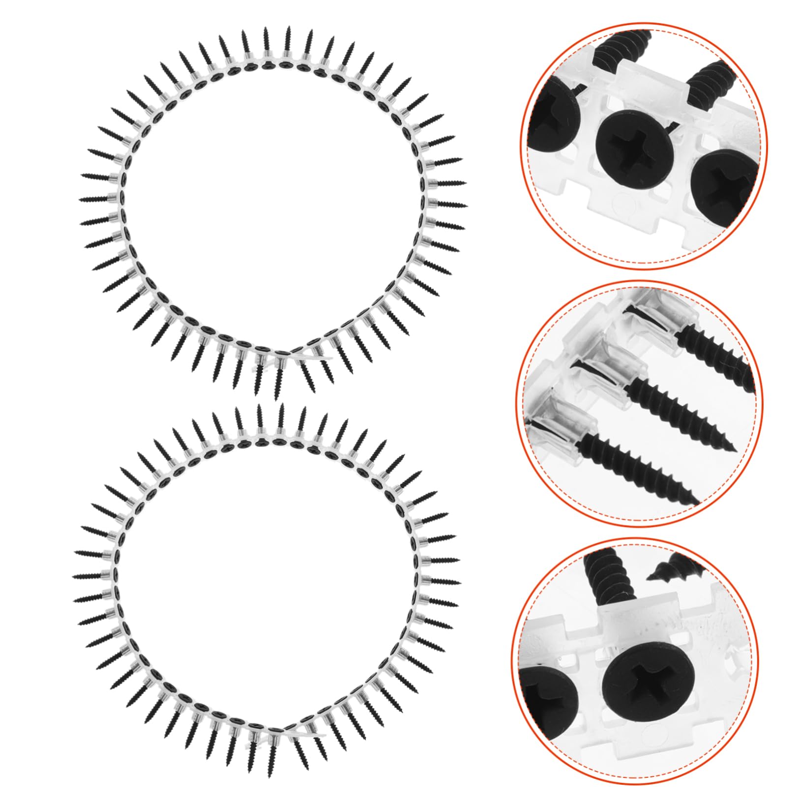 Tornillos para Paneles de Yeso en Cinta, 1000 Piezas Plata