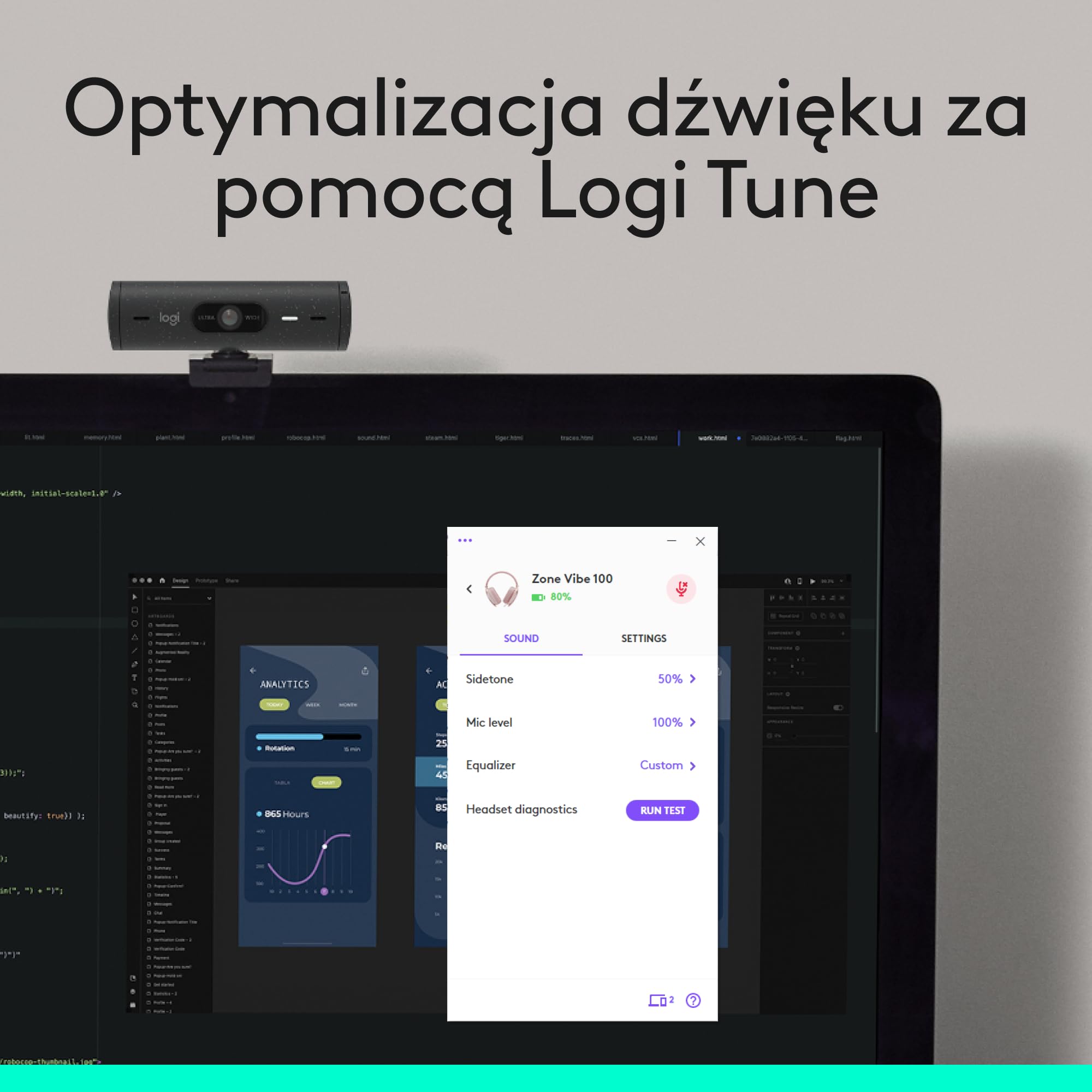 Logitech Zone Vibe 100 Lekkie bezprzewodowe słuchawki nauszne z mikrofonem z redukcją szumów, Zestaw słuchawkowy Bluetooth, dla Teams, Google Meet, Zoom i Mac/PC - Różowy