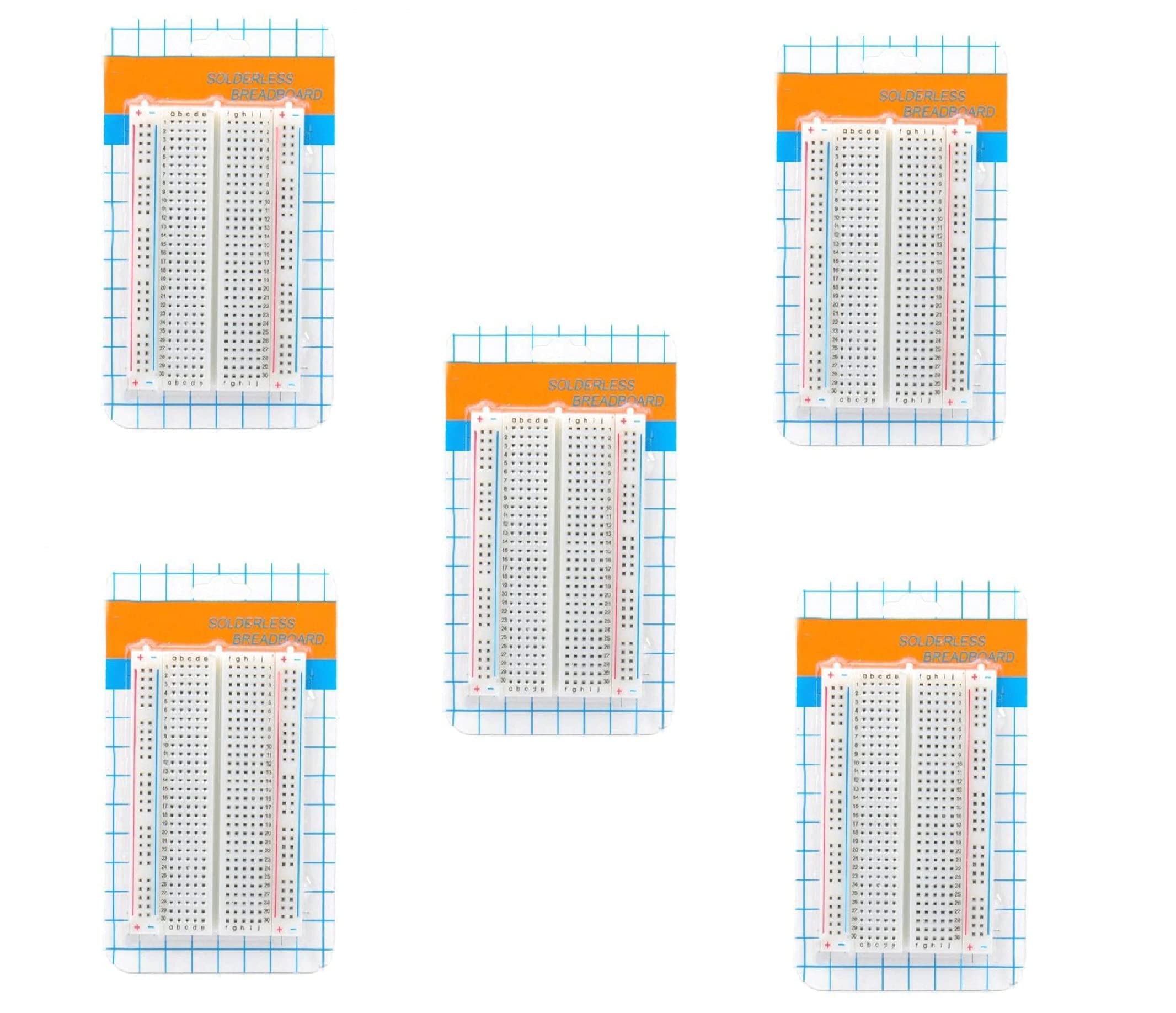 400 Tie Points Contacts Mini Circuit Experiment Solderless Breadboard(5 pcs) (B099RW4TM1) Amazon Price History, Amazon Price Tracker