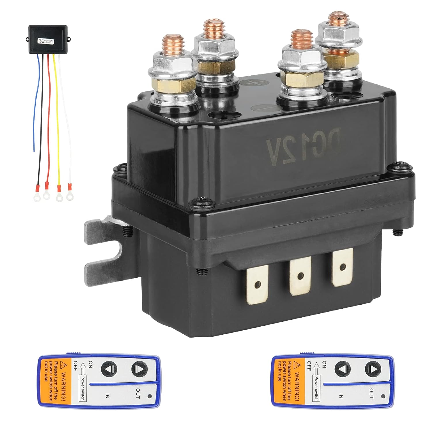 12V 250A Winch Solenoid Relay Contactor for 30005000lbs ATV UTV Trucks